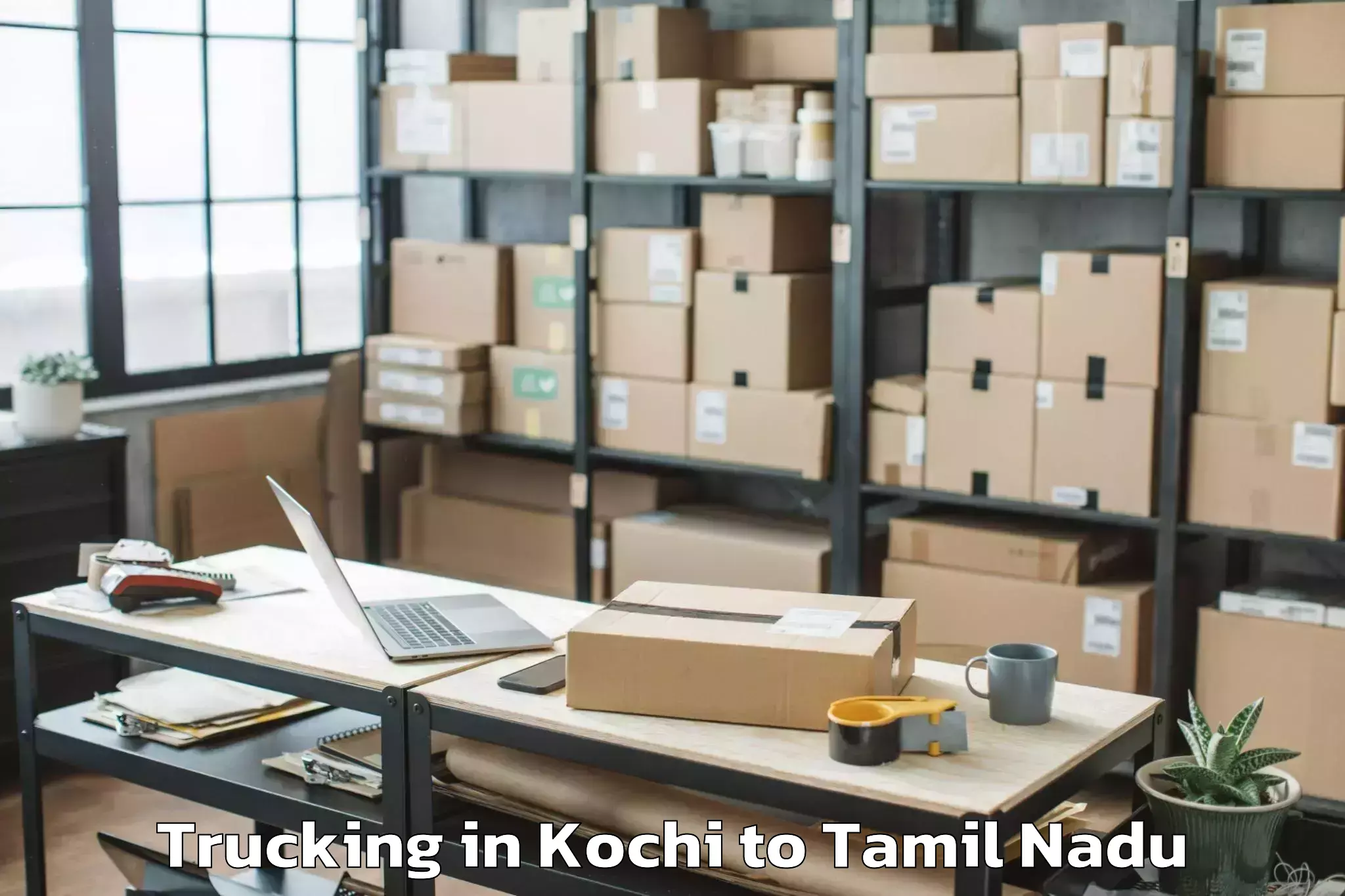 Leading Kochi to Chennimalai Trucking Provider